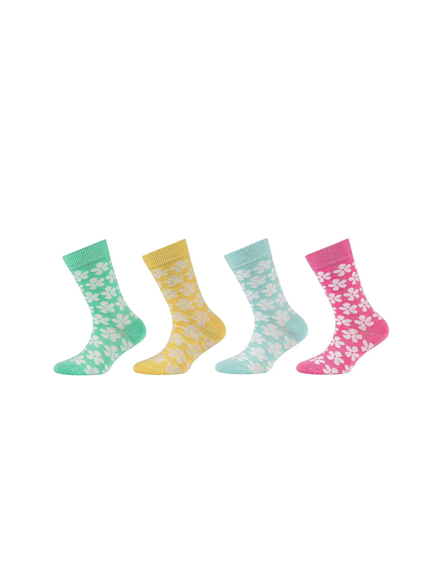 CAMANO | Mädchen Socken 4er Pkg. white mix | 